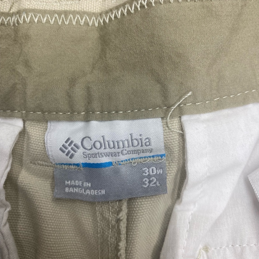 Columbia Tan and White Casual Pants - Picture 2 of 3